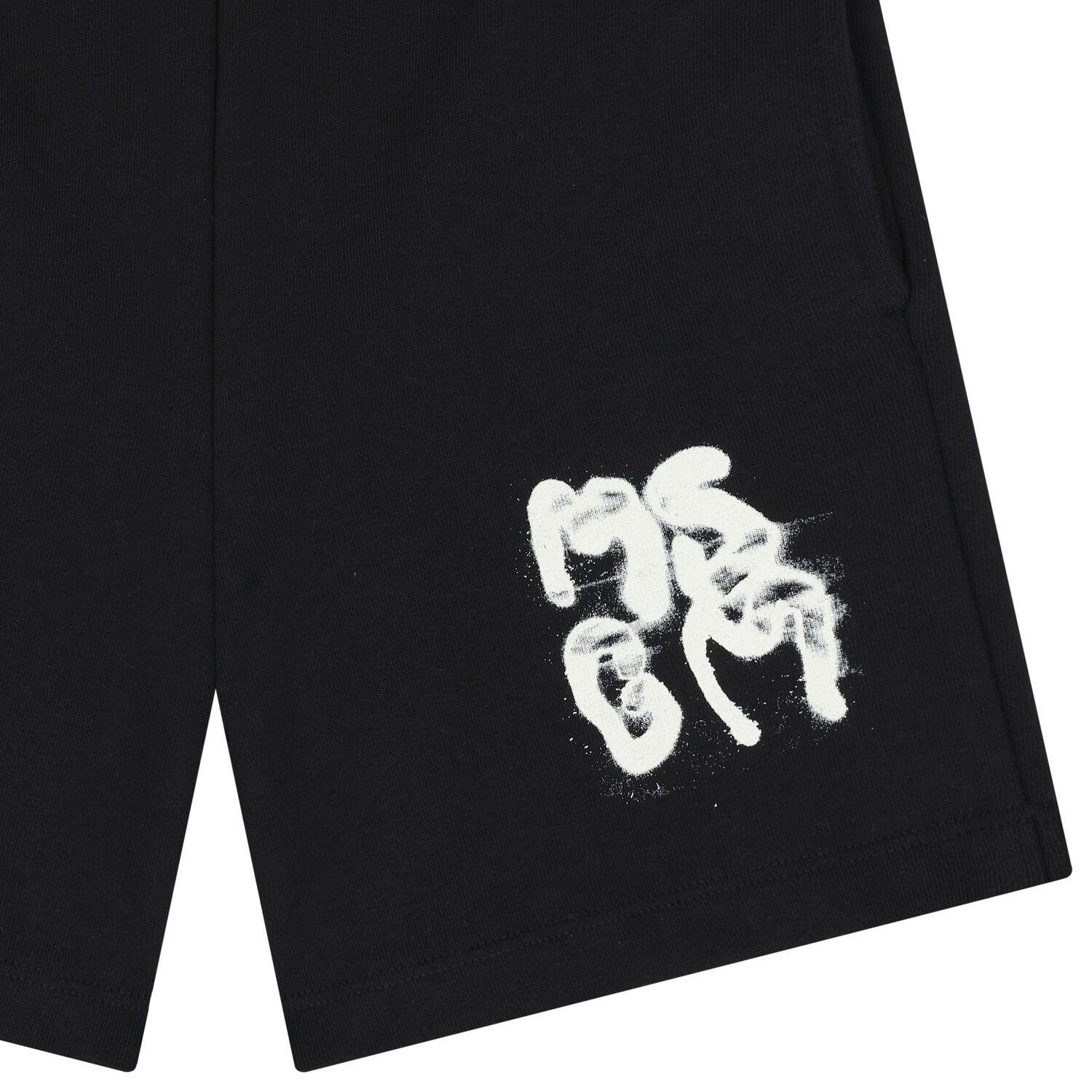 Boys Black Logo Shorts, 1, hi-res