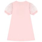 Girls Pink Logo Dress, 2, hi-res
