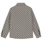 Boys Beige GG Supreme Jacket, 1, hi-res