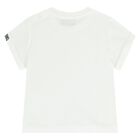 Younger Navy Blue & White Teddy Bear Logo Dungaree Set, 1, hi-res