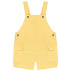Younger Boys Yellow Dungarees, 1, hi-res