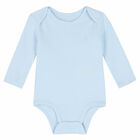 Baby Boys Blue Logo Bodysuit, 1, hi-res