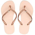 Girls Pink Logo Flip Flops, 1, hi-res