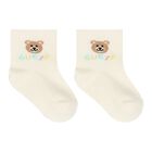 Beige & Ivory Logo Socks ( 3-Pack ), 1, hi-res