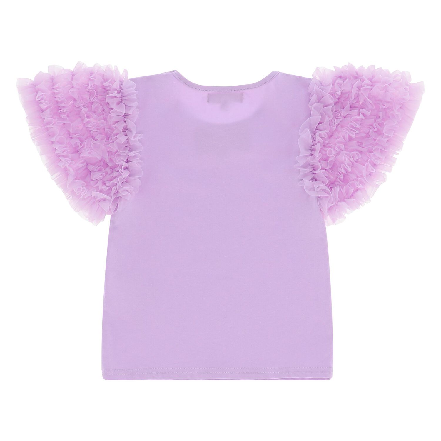 Girls Lilac Tulle Top, 1, hi-res