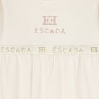 Baby Girls Ivory Logo Babygrow, 1, hi-res