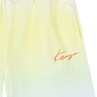Boys Yellow & Blue Ombre Logo Shorts, 1, hi-res