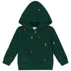 Baby Boys Green Logo Tracksuit, 1, hi-res