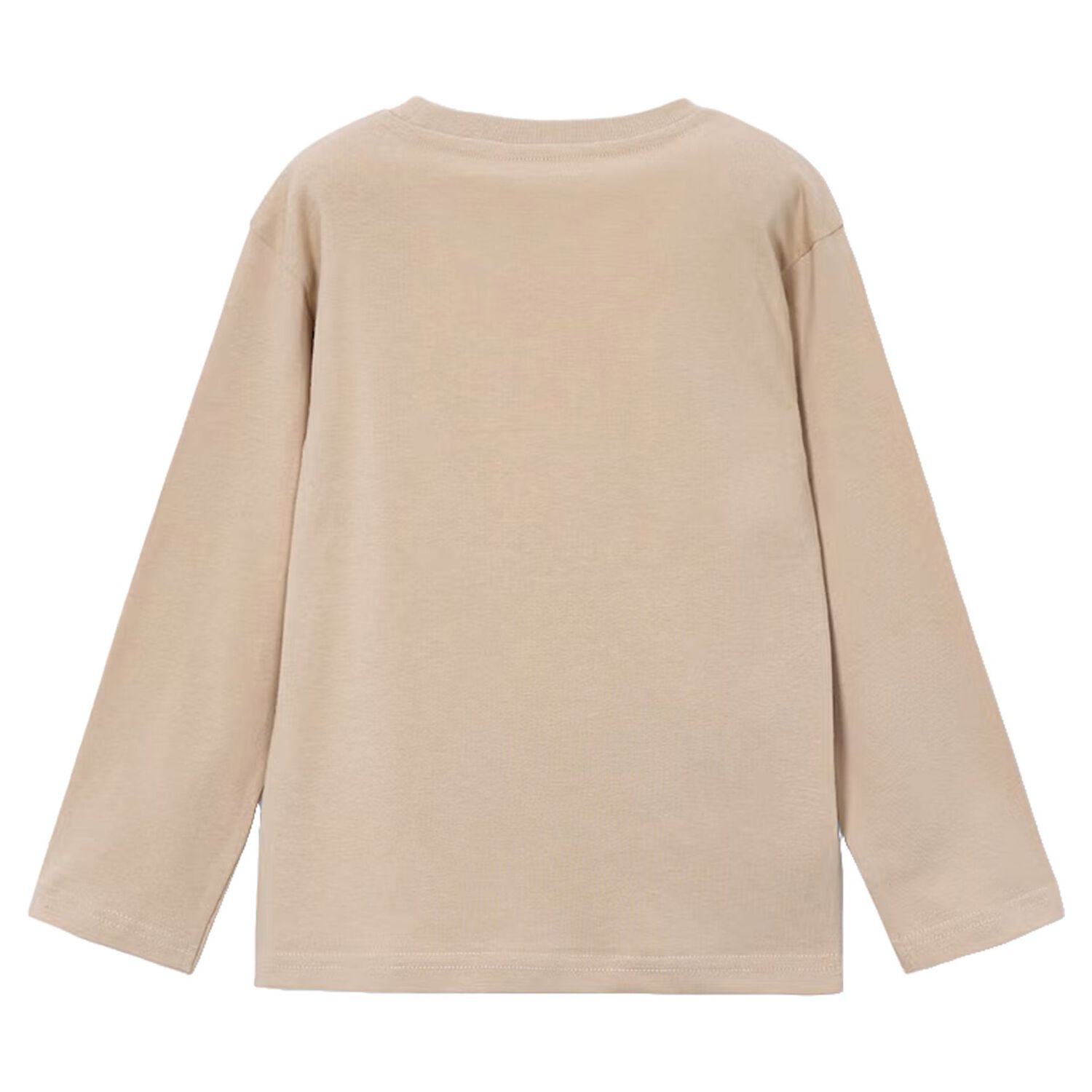 Boys Beige Snow Bear Long Sleeve Top, 1, hi-res