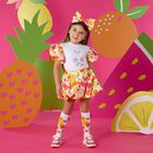 Girls White & Pink Bow Headband, 1, hi-res