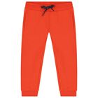 Younger Boys Ivory, Blue & Orange 3-Piece Tracksuit, 2, hi-res