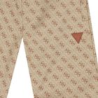 Boys Beige Logo Shorts, 1, hi-res