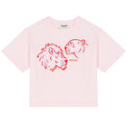 Girls Pink Logo T-Shirt, 1, hi-res