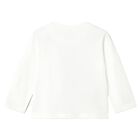 Younger Boys White Tiger Long Sleeve Top, 2, hi-res