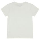 Girls Ivory Bag Logo T-Shirt, 1, hi-res