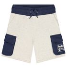 Boys Grey Logo Shorts, 1, hi-res