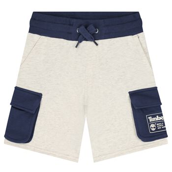 Boys Grey Logo Shorts