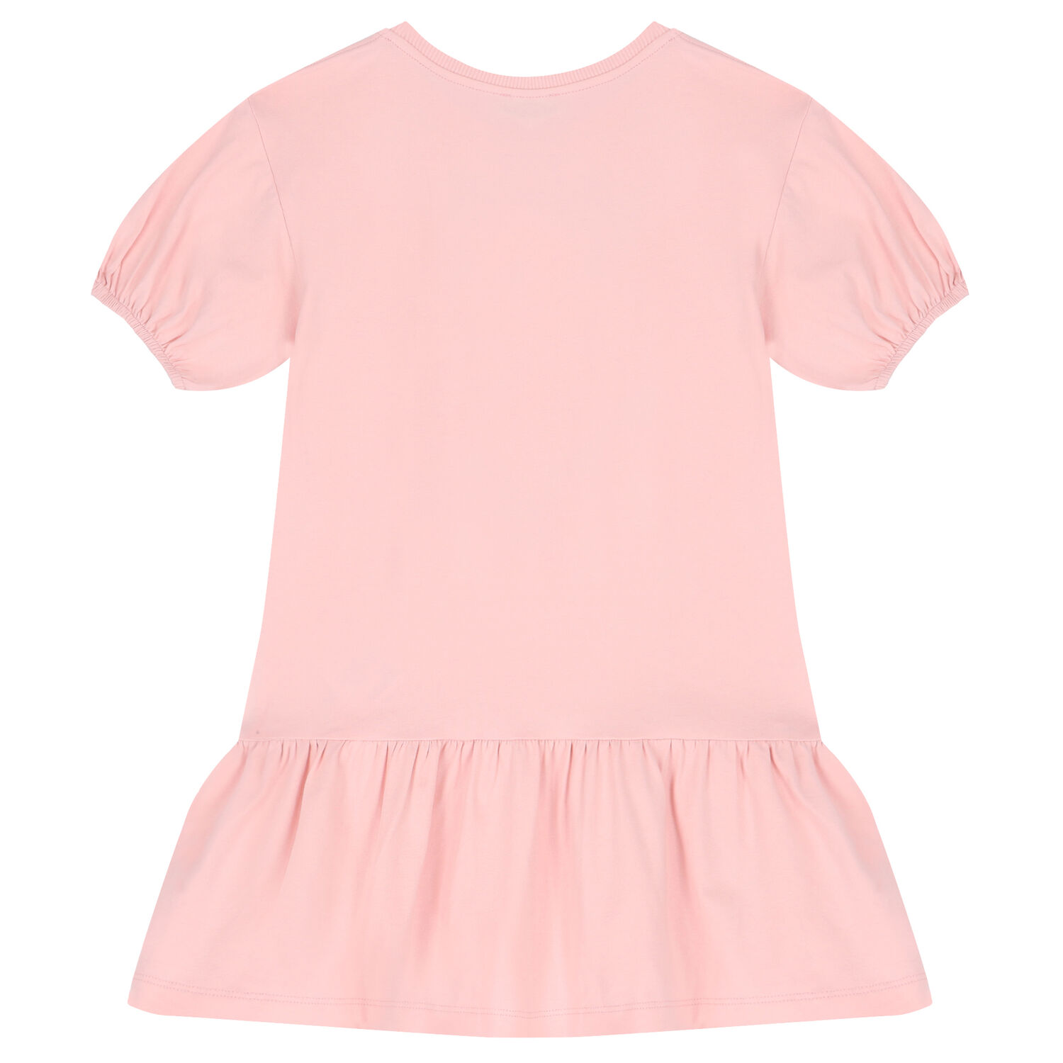 Girls Pink Teddy Bear Logo Dress, 5, hi-res