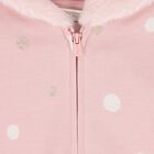Baby Girls Pink & Ivory Bunny Tracksuit ( 3 Piece ), 1, hi-res