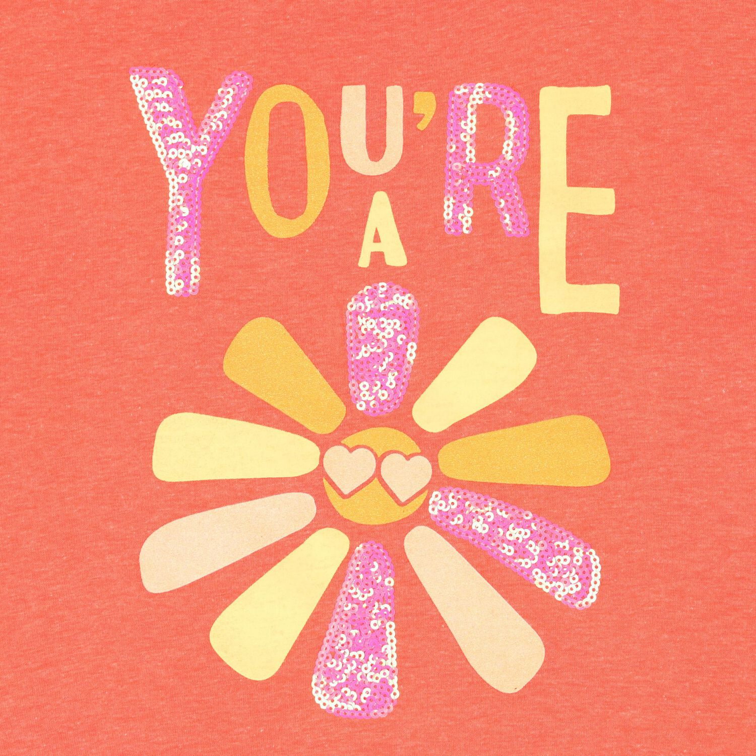 Girls Orange Embellished Dress, 1, hi-res