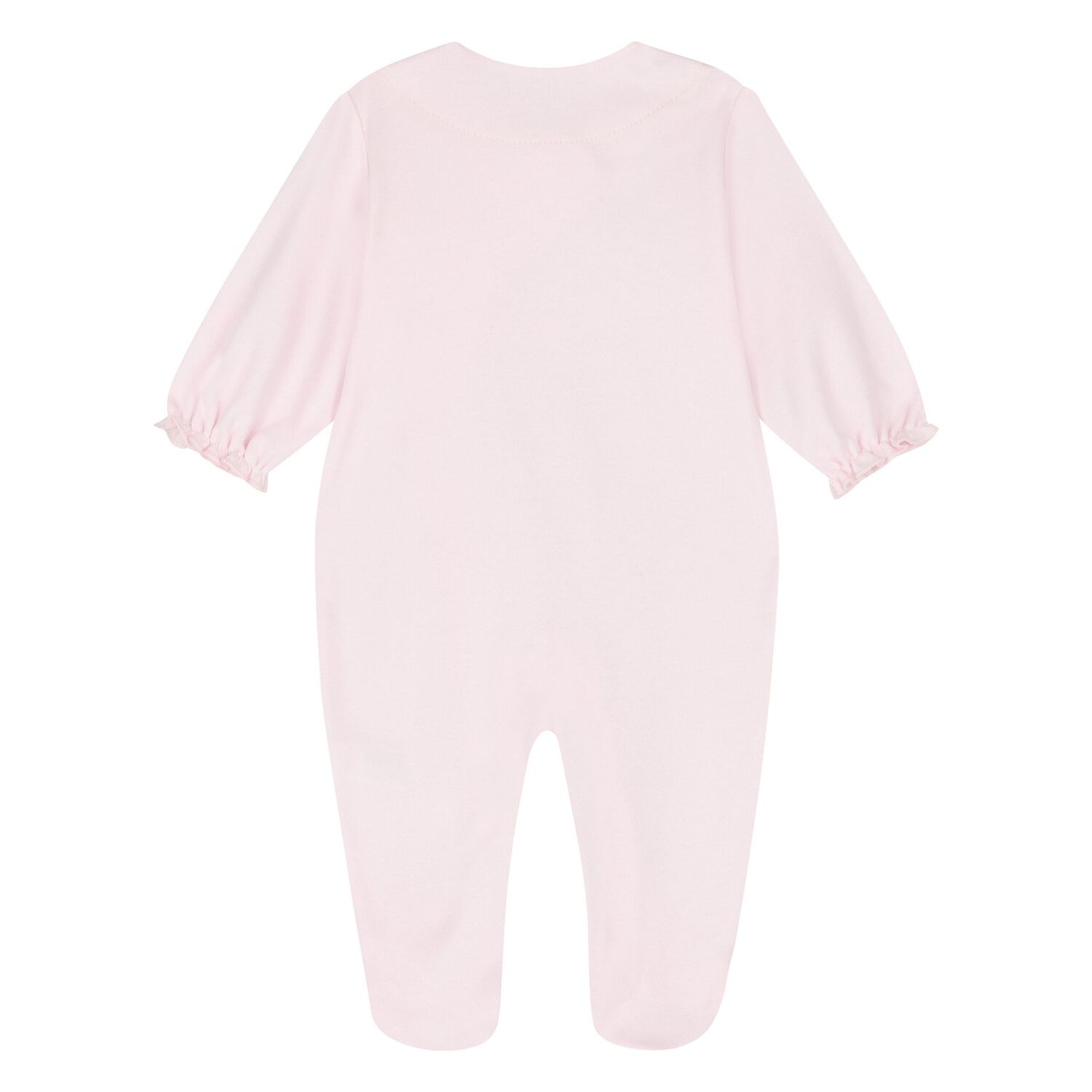 Baby Girls Pink Castle Babygrow, 1, hi-res