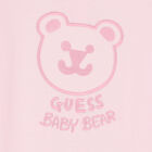 Pink Teddy Logo Babygrow, 3, hi-res