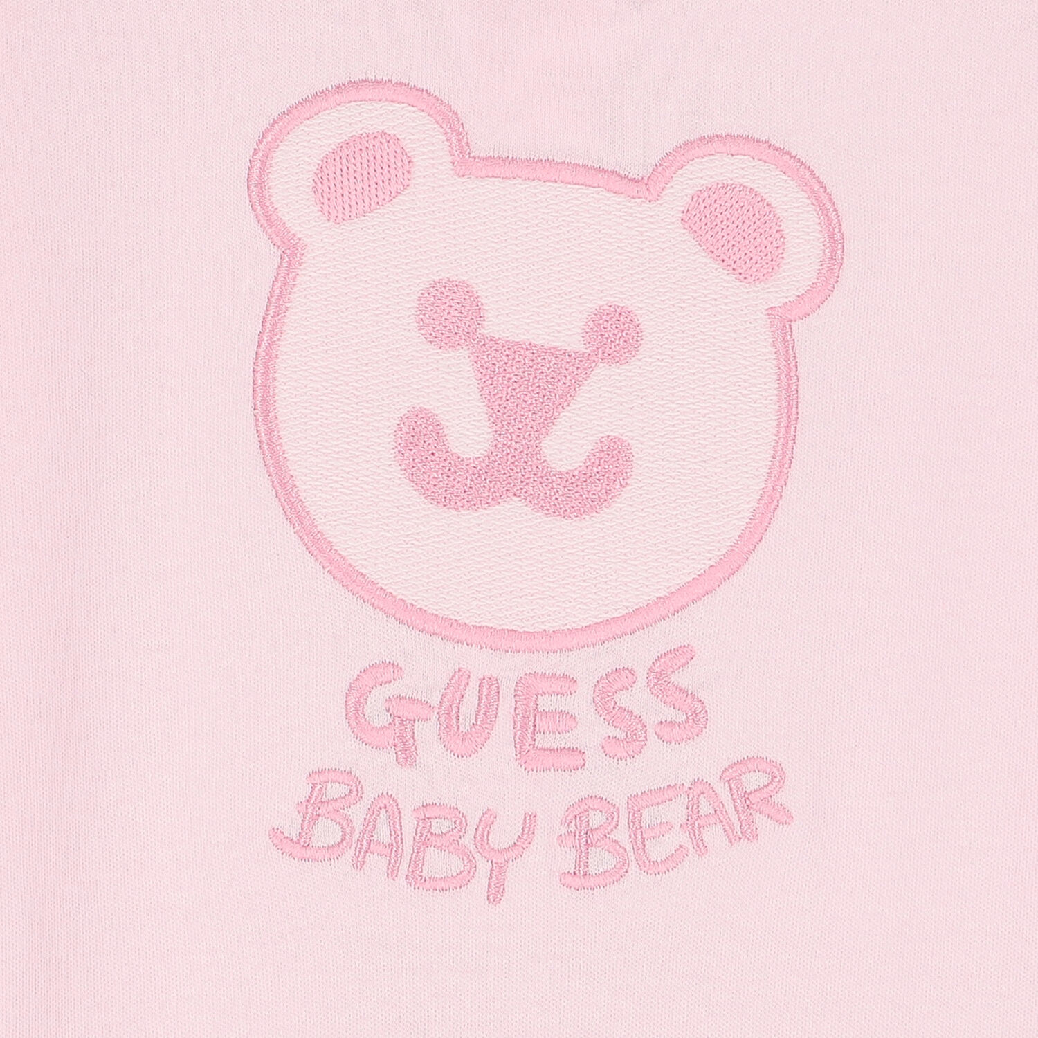 Pink Teddy Logo Babygrow, 3, hi-res