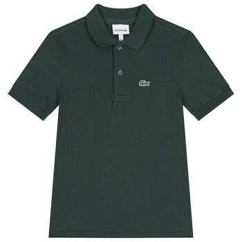 Boys Green Logo Polo Shirt