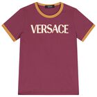 Burgundy & Ivory Logo T-Shirt, 1, hi-res