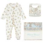 Baby Boys White & Blue Carousel Babygrow Gift Set, 2, hi-res