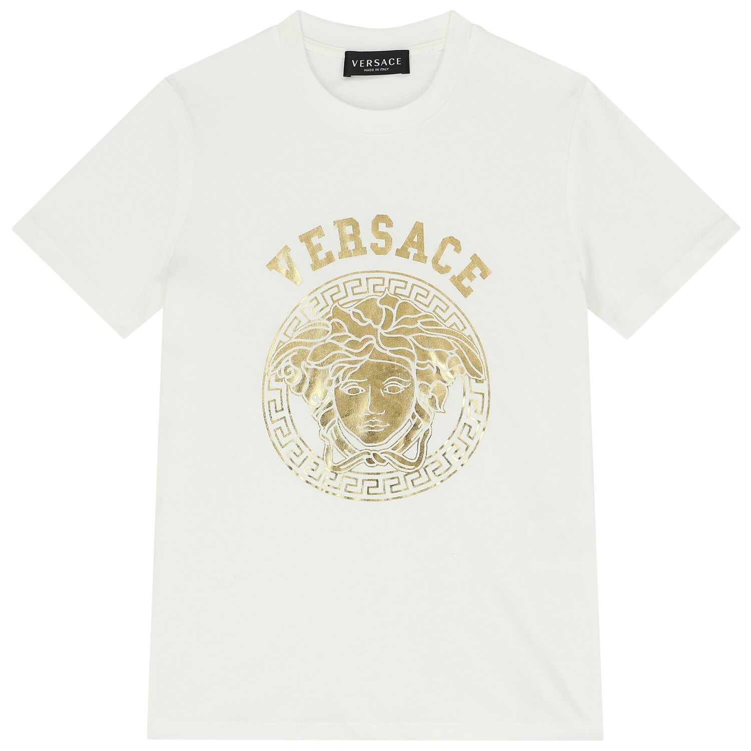 Ivory & Gold Medusa T-Shirt, 1, hi-res
