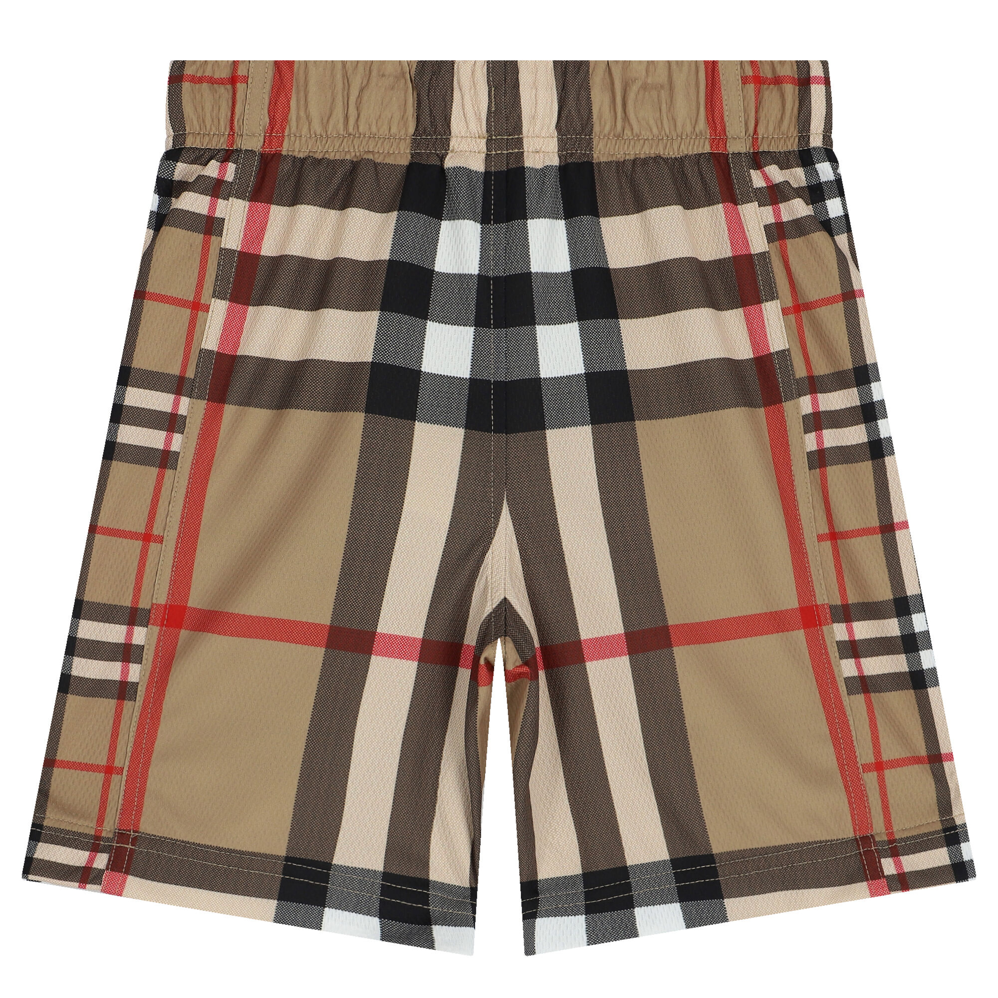 Burberry Boys Beige Checkered Shorts Junior Couture UK