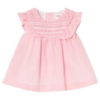 Baby Girls Pink Smock Dress