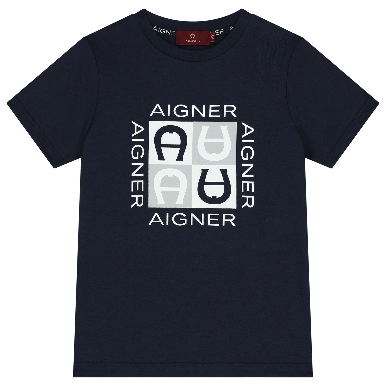 Boys Navy Blue Logo T-Shirt, 2, hi-res image number null