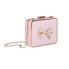 Girls Pink & Gold Embellished Satin Bag, 1, hi-res