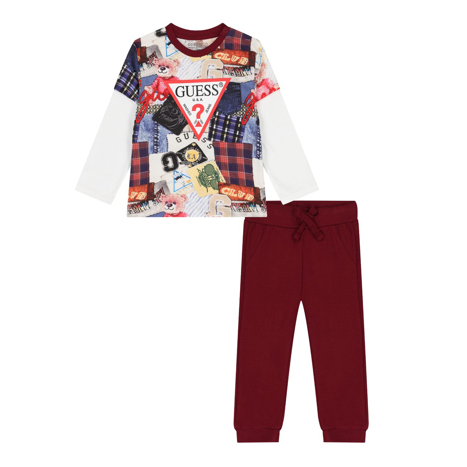Baby Boys Mult-Coloured Logo Joggers Set, 1, hi-res image number null