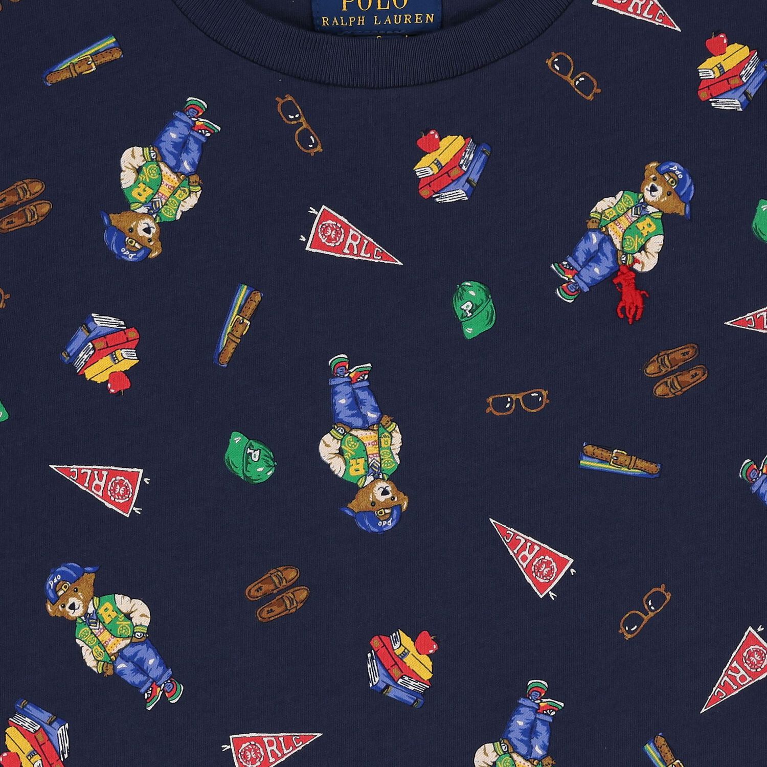 Boys Navy Blue Polo Bear T-Shirt, 1, hi-res image number null