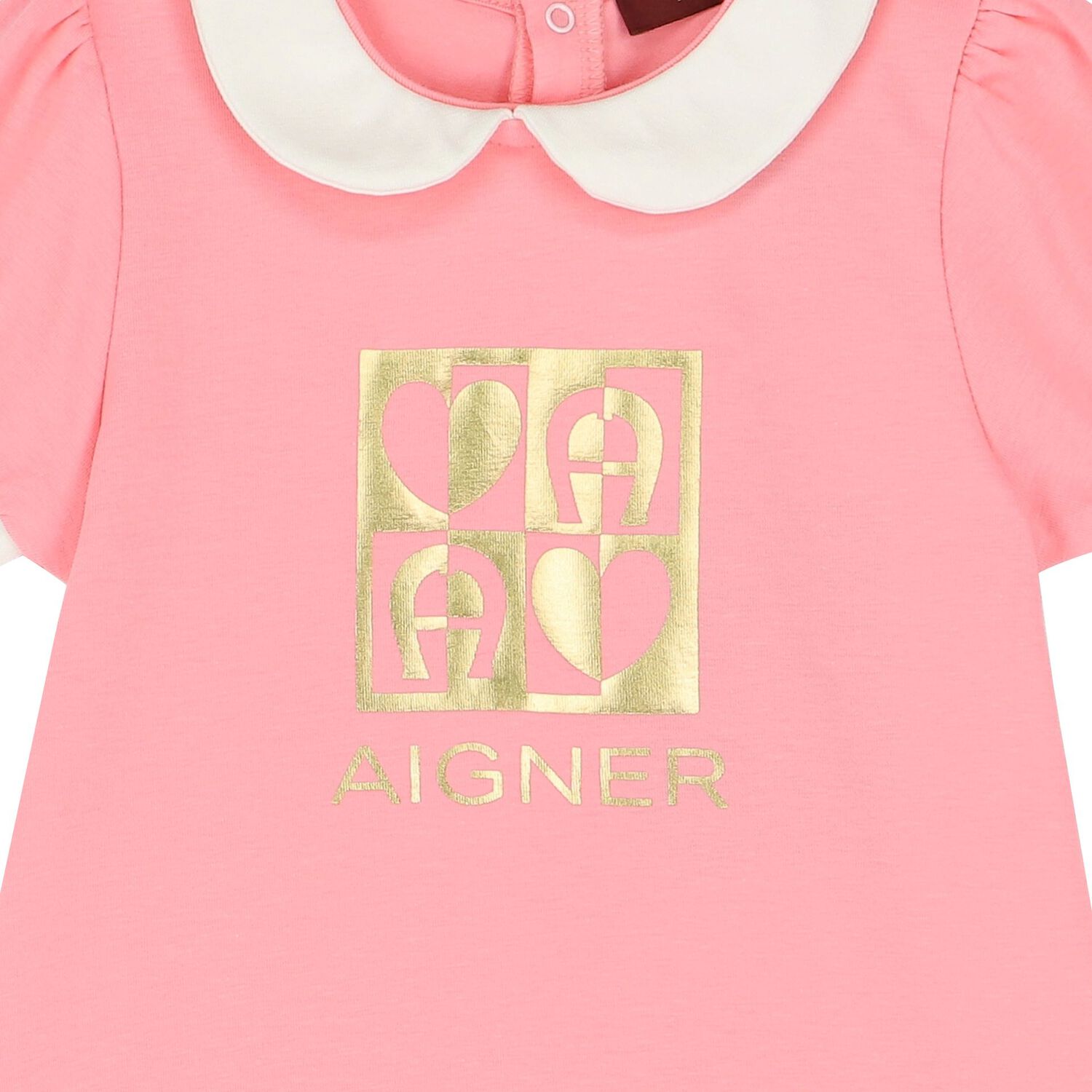 Younger Girls Pink Logo Polo Dress, 1, hi-res image number null