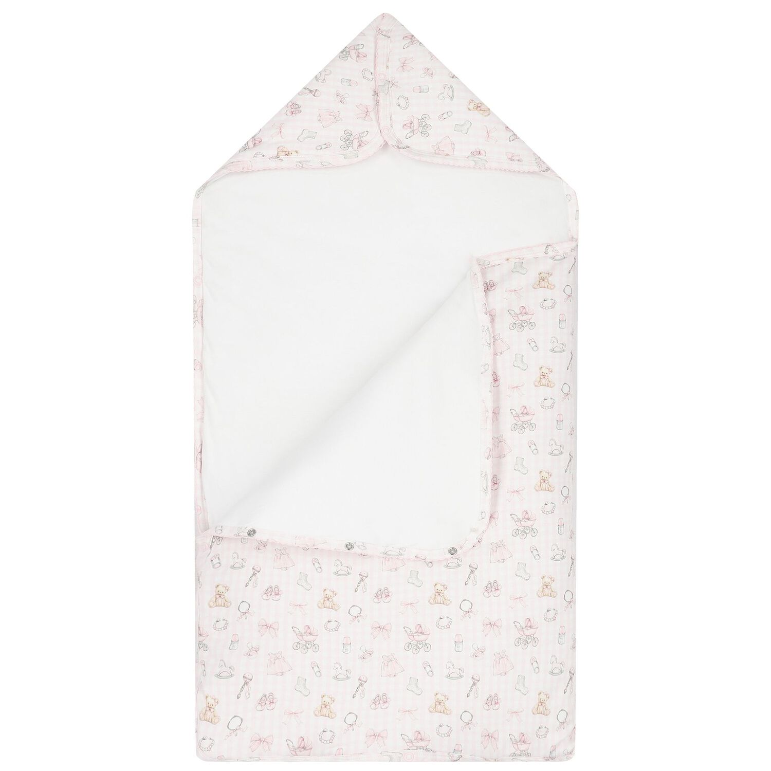 Pink Nursery Print Baby Nest, 1, hi-res image number null
