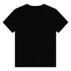 Boys Black Logo T-Shirt, 1, hi-res