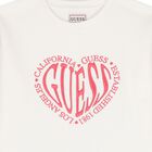 Girls White Logo Dress, 1, hi-res