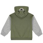 Younger Boys Green & White 3 Piece Tracksuit, 1, hi-res