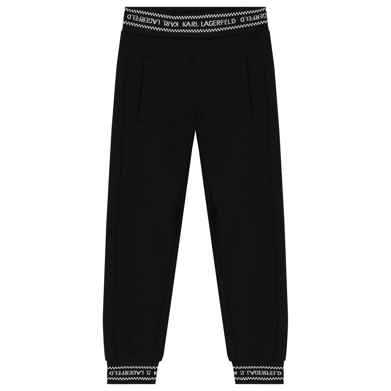 Boys Black Logo Joggers, 1, hi-res
