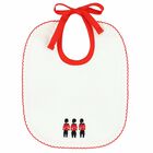 Baby White Embroidered Bib, 1, hi-res