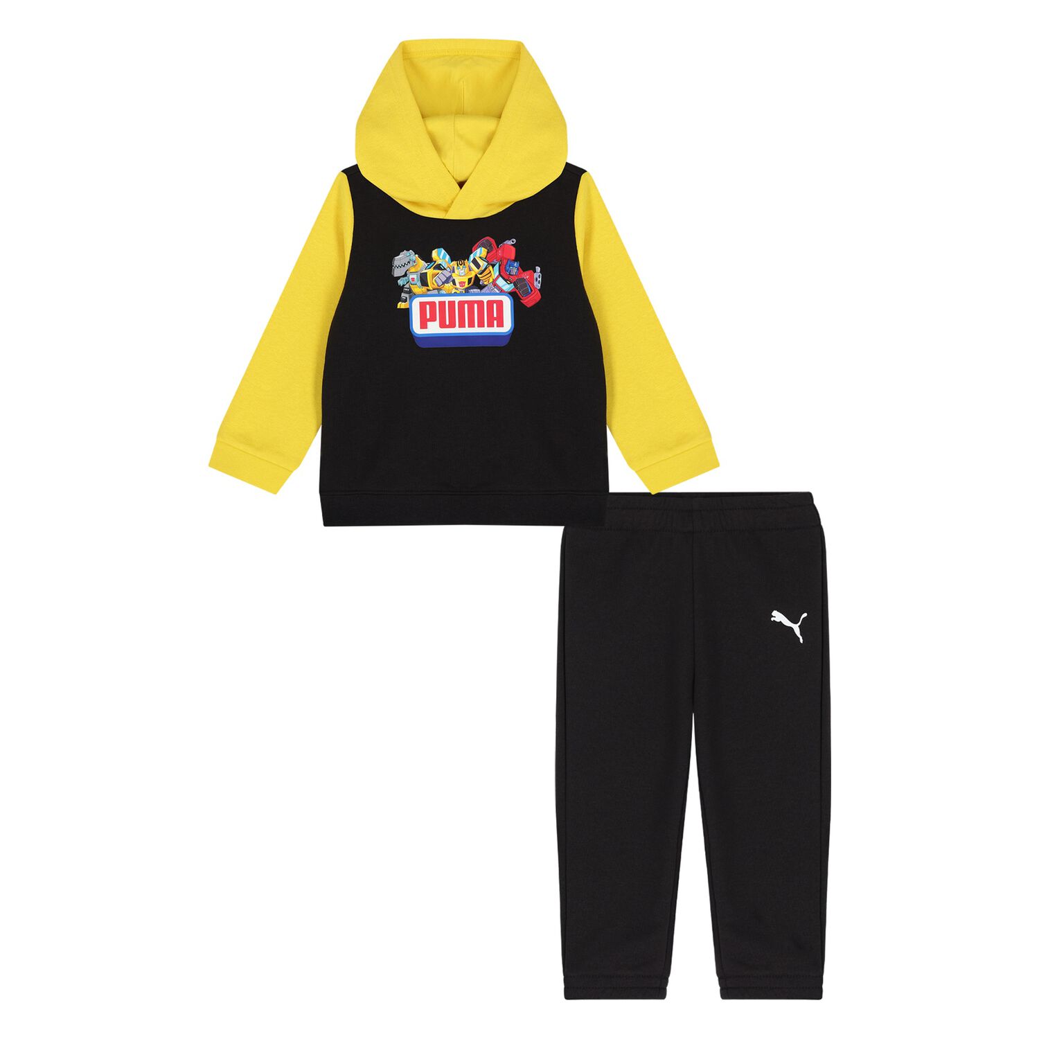 Younger Boys Black & Yellow Transformers Tracksuit, 1, hi-res
