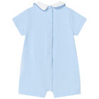 Baby Boys Blue Romper, 2, hi-res