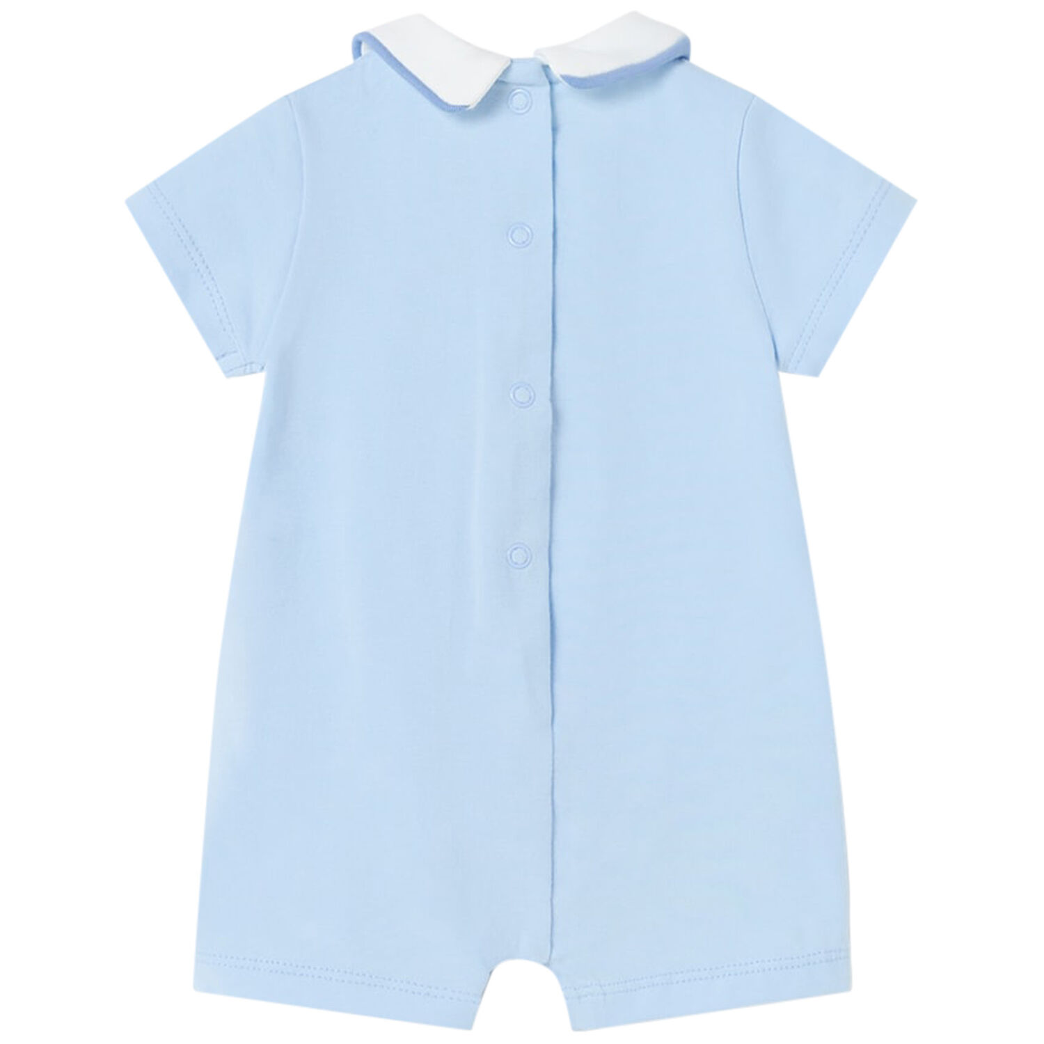 Baby Boys Blue Romper, 2, hi-res