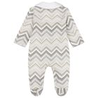 Grey Zig Zag Babygrow, 3, hi-res
