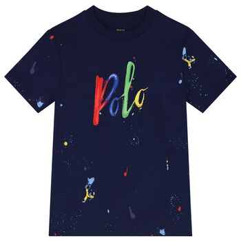 Boys Navy Logo T-Shirt