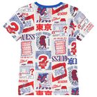 Boys White Logo T-Shirt, 3, hi-res